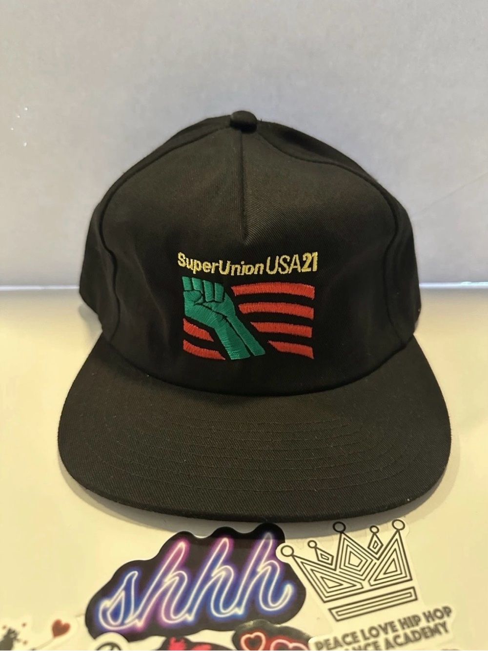 Supervsn Studios X Union Los Angeles Hat Black SnapBack One Size - New